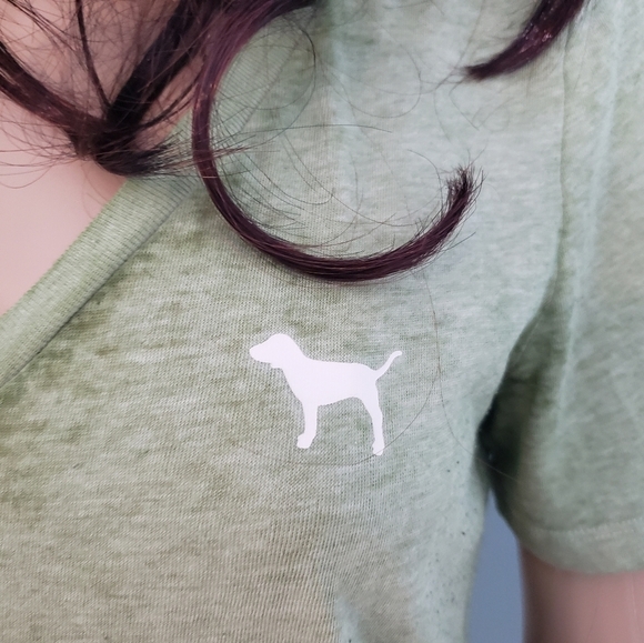 PINK VIictoria's Secret Burnout Tee- Shirt XS - Picture 4 of 6